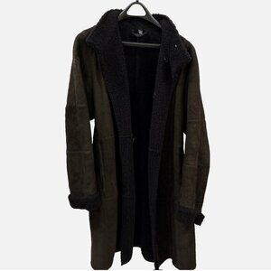 Bonz New Zealand Handmade Sheepskin Shearling Fur Coat Large Long Maxi Length